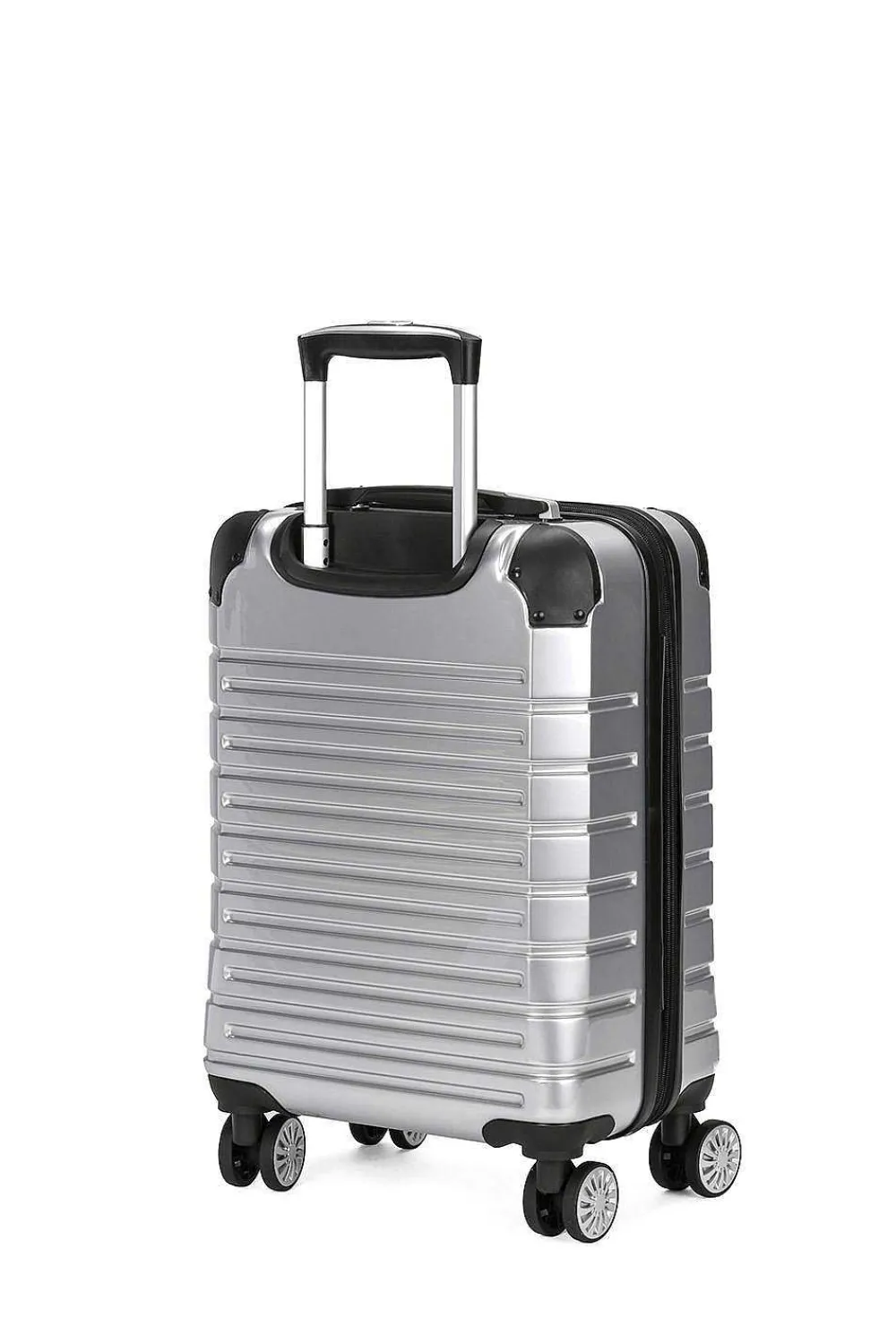 SWISSGEAR 7782 18" Expandable Carry On Hardside Spinner Luggage - Silver> Hardside