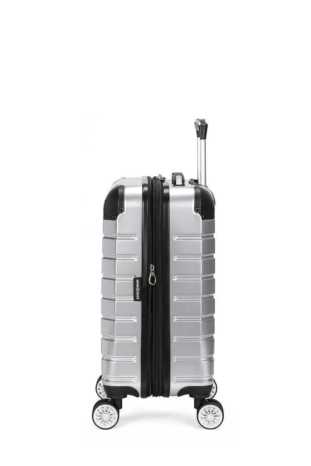 SWISSGEAR 7782 18" Expandable Carry On Hardside Spinner Luggage - Silver> Hardside