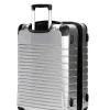 SWISSGEAR 7782 23" Expandable Hardside Spinner Luggage - Silver> Hardside