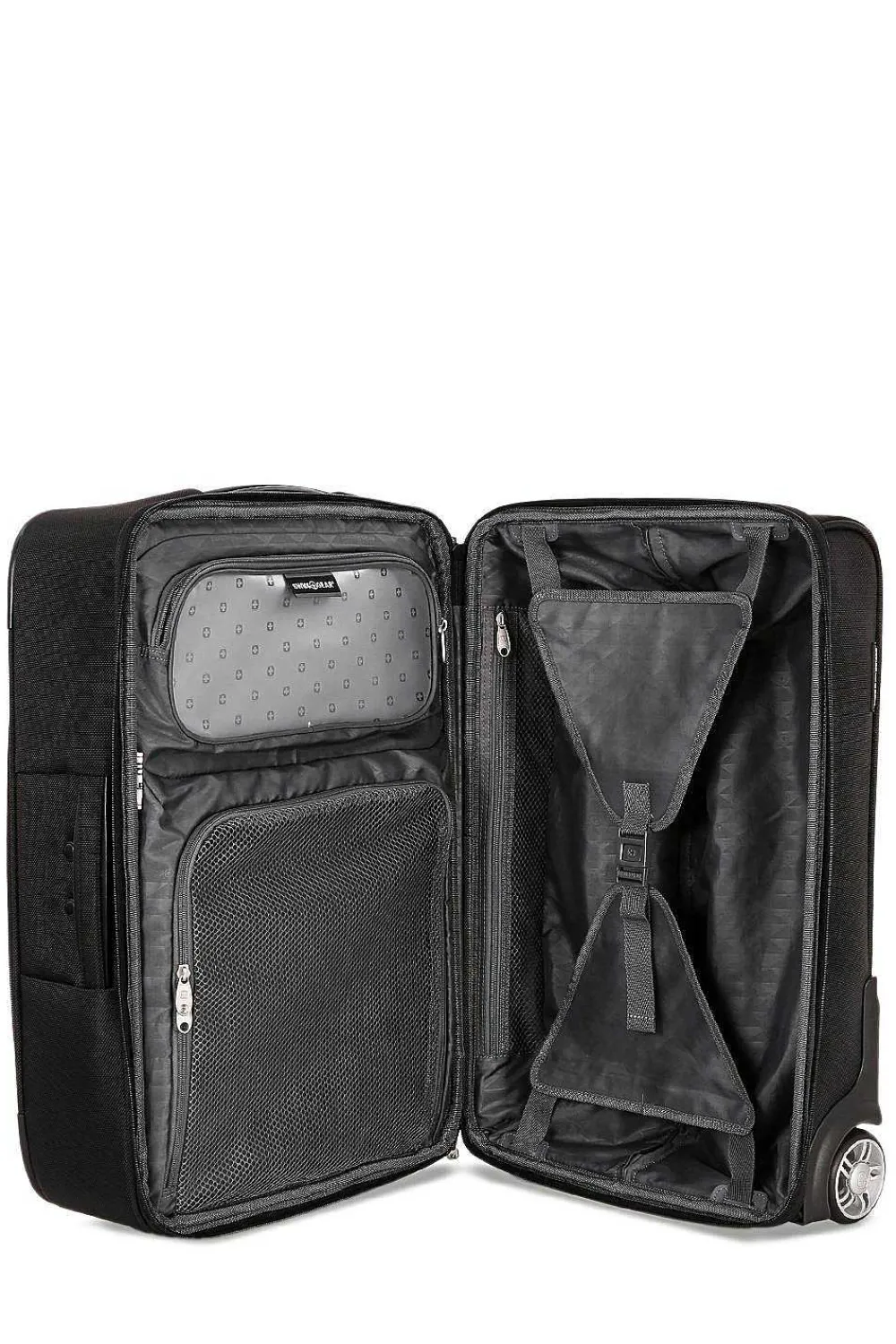 SWISSGEAR 6590 20" Garment Upright Carry On Wheeled Luggage - Black> Softside