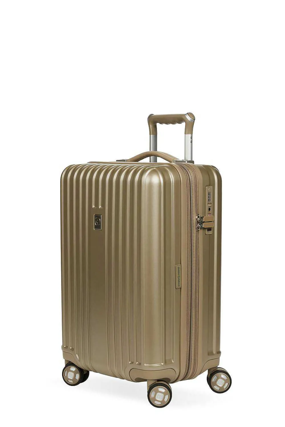 SWISSGEAR 7910 20" Usb Expandable Carry On Hardside Spinner Luggage - Golden Sand> Hardside