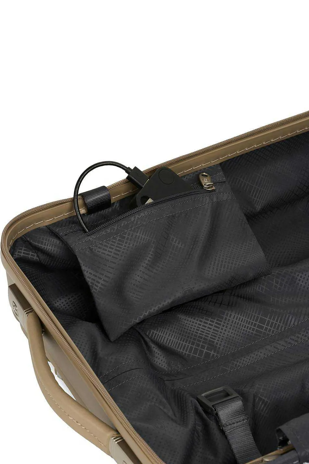 SWISSGEAR 7910 20" Usb Expandable Carry On Hardside Spinner Luggage - Golden Sand> Hardside