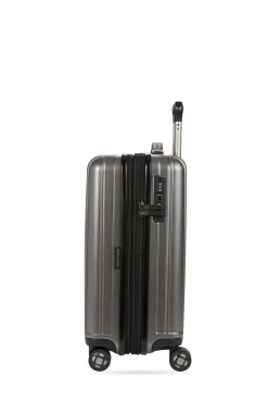 SWISSGEAR 7910 20" Usb Expandable Carry On Hardside Spinner Luggage - Gun Metal> Usb Power Ready Collection