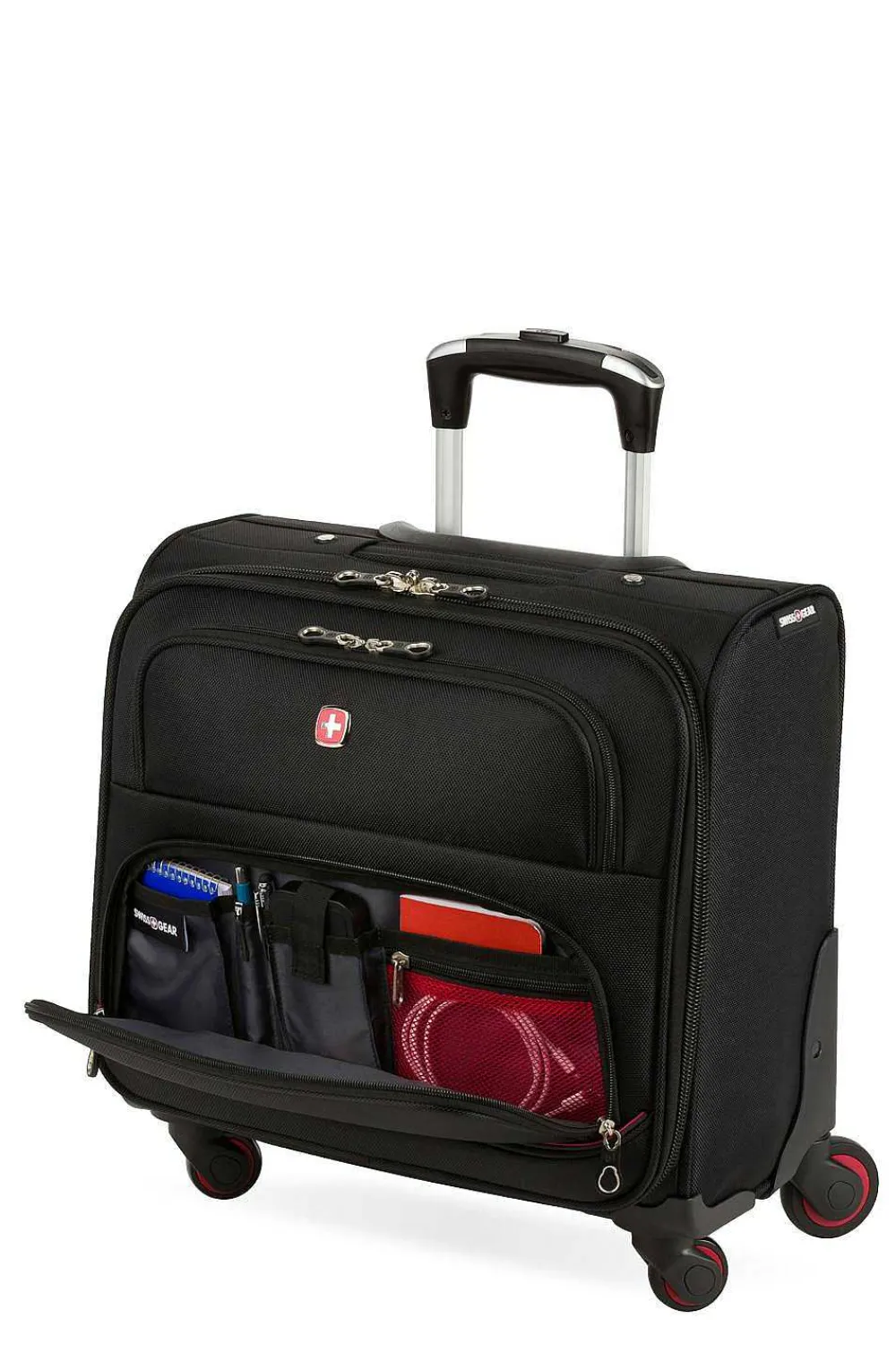 SWISSGEAR 5176 16" 4-Wheel Rolling Office - Black> Softside