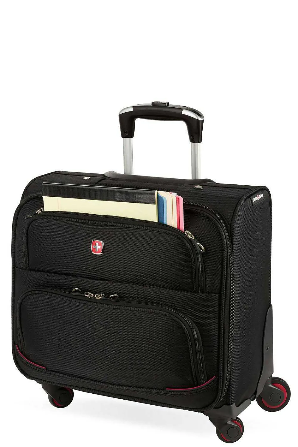 SWISSGEAR 5176 16" 4-Wheel Rolling Office - Black> Softside