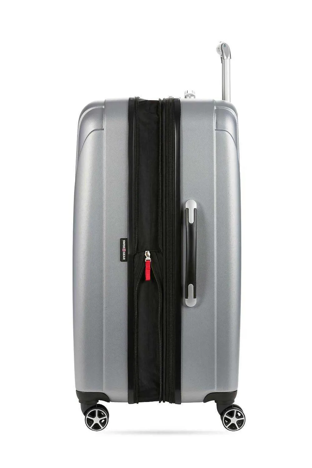 SWISSGEAR 7585 Expandable 27" Hardside Spinner Luggage - Silver> Hardside