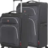 SWISSGEAR 6270 Expandable Liteweight 2Pc Spinner Luggage Set - Pewter> Softside