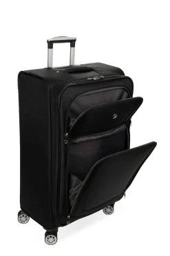 SWISSGEAR 7768 Expandable 3Pc Spinner Luggage Set - Black><noscript><img width=