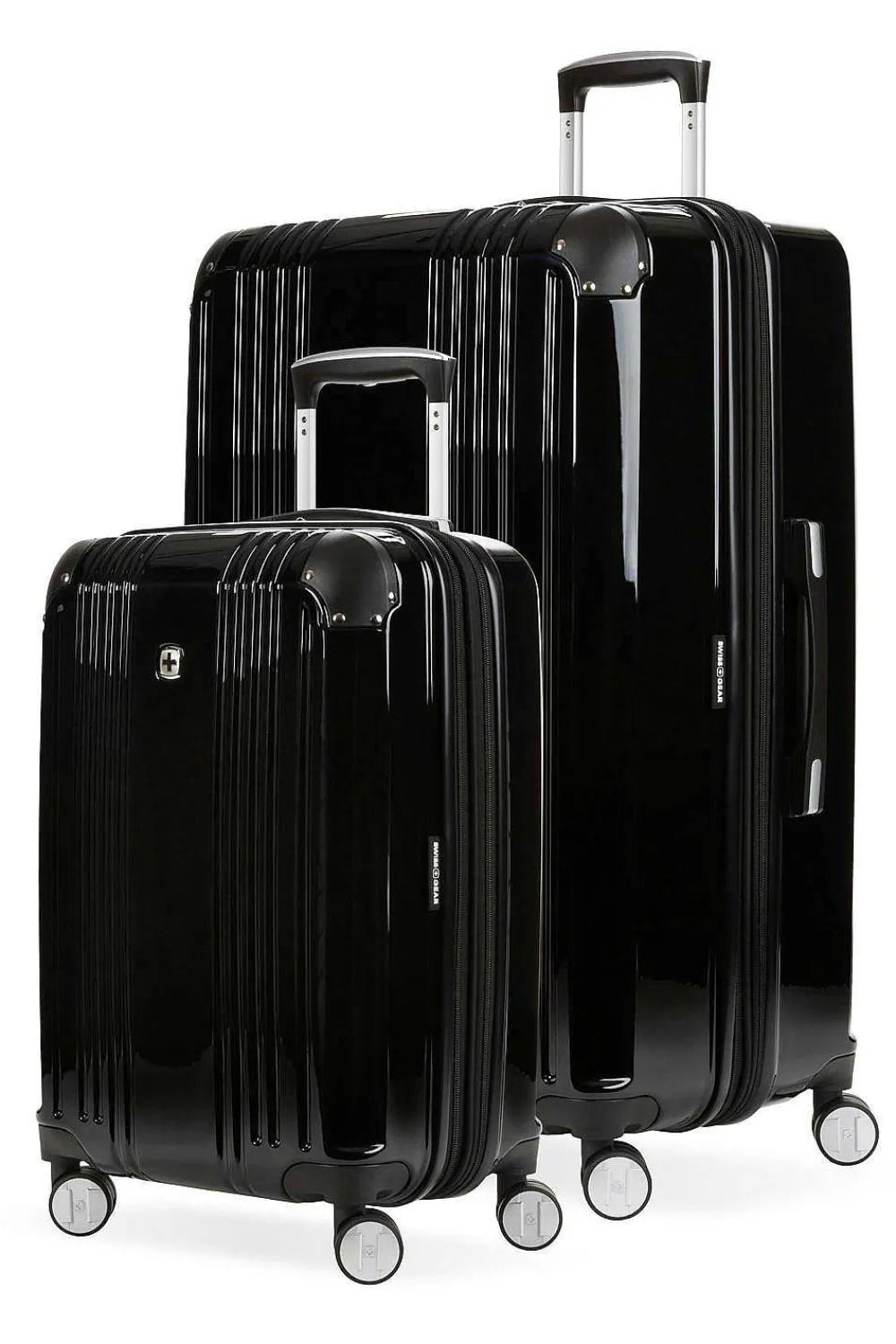 SWISSGEAR 7786 Expandable 2Pc Hardside Spinner Luggage Set - Black> Hardside