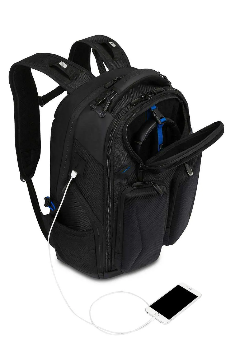 SWISSGEAR 2910 Usb Gaming Laptop Backpack - Black> Usb Power Ready Collection