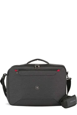SWISSGEAR Mx Commute Hybrid Brief/Backpack - Charcoal Gray Heather><noscript><img width=