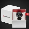 SWISSGEAR Wenger Attitude Watch - Stainless Steel With Black Dial And Black Silicone Strap> Watches
