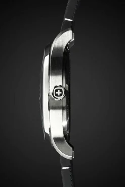 SWISSGEAR Wenger Attitude Watch - Stainless Steel With Black Dial And Black Silicone Strap> New Arrivals