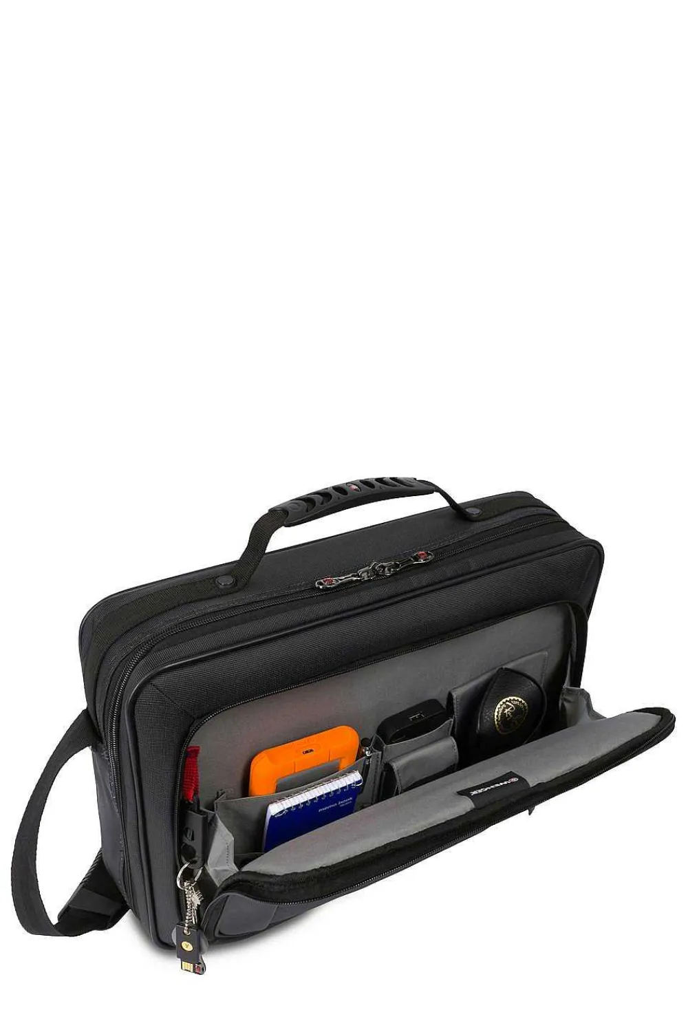 SWISSGEAR Wenger Insight 16 Inch Single Gusset Computer Case - Black> Business Cases