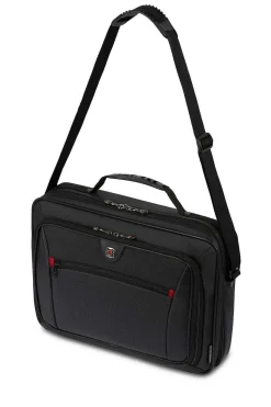 SWISSGEAR Wenger Insight 16 Inch Single Gusset Computer Case - Black><noscript><img width=