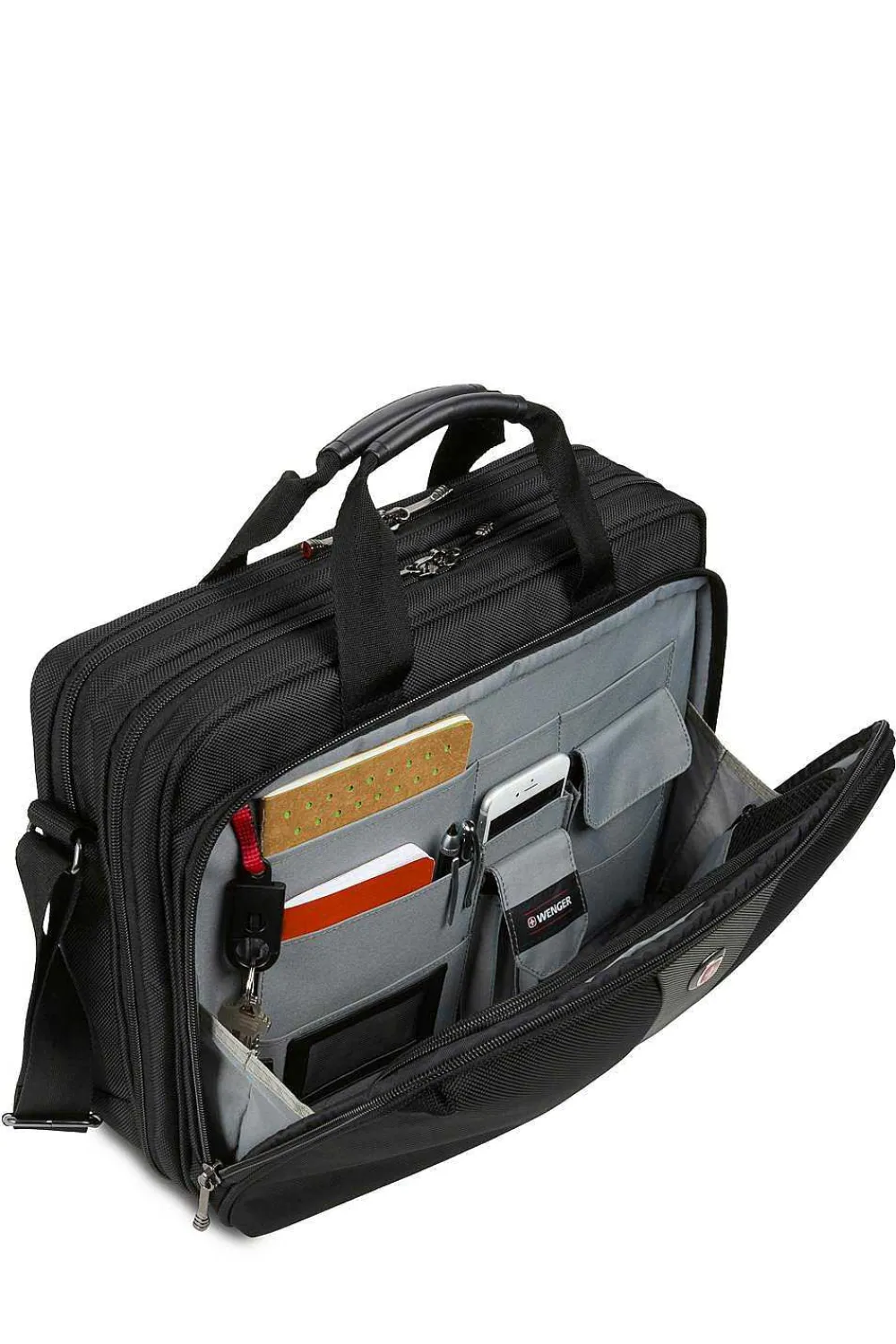 SWISSGEAR Wenger Legacy 16 Inch Double Gusset Computer Case - Black/Gray> Wenger Bags & Cases