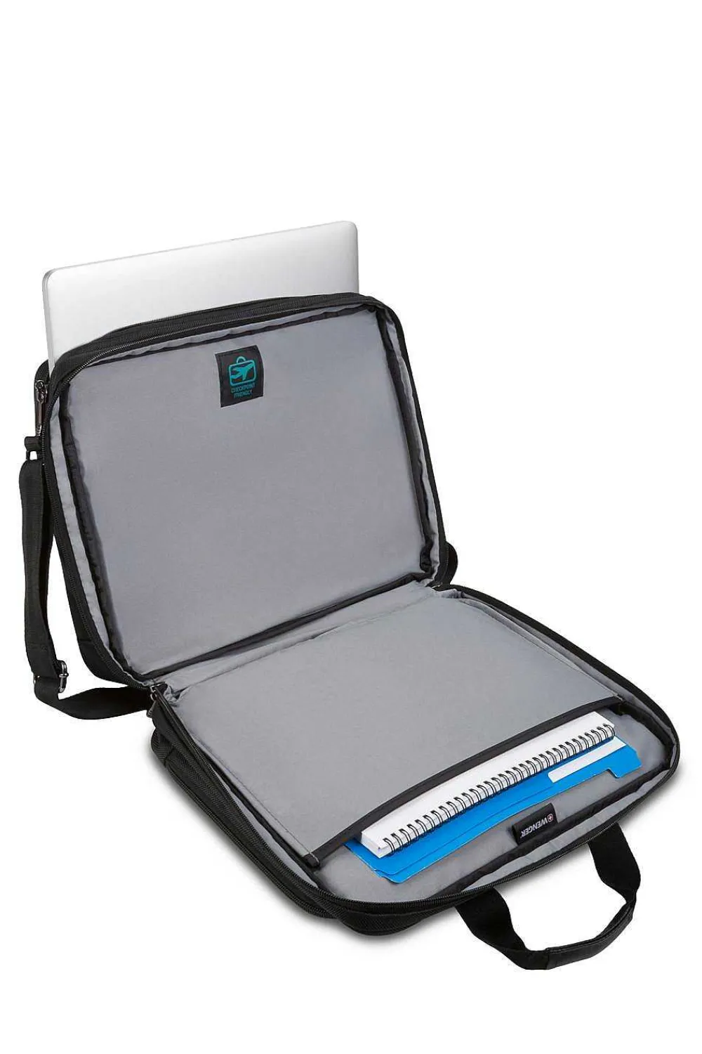 SWISSGEAR Wenger Legacy 16 Inch Double Gusset Computer Case - Black/Gray> Wenger Bags & Cases