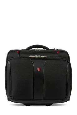 SWISSGEAR Wenger Patriot Wheeled Business Case With Removable Laptop Case - Black> Business Cases