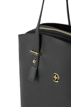 SWISSGEAR Wenger Rosaelli 14 Inch Laptop Tote - Black/Sky Blue><noscript><img width=