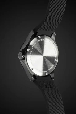 SWISSGEAR Wenger Seaforce Watch - Black With Black Dial And Black Silicone Strap><noscript><img width=
