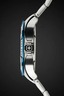 SWISSGEAR Wenger Seaforce Watch - Stainless Steel With Blue Dial And Stainless Steel Bracelet><noscript><img width=