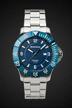 SWISSGEAR Wenger Seaforce Watch - Stainless Steel With Blue Dial And Stainless Steel Bracelet> Watches